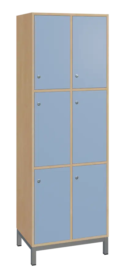 SBS-3322 šatní skříň 6-boxová, 1800x600x400 mm, kovové nohy, korpus bříza irská, dvířka blankyt SBS-3322 šatní skříň 6-boxová, 1800x600x400 mm, kovové nohy, korpus bříza irská, dvířka blankyt